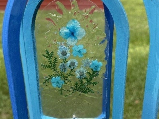 Pressed Flowers Suncatcher