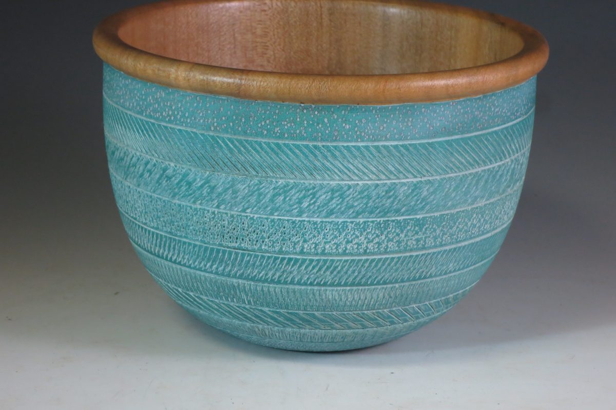 668-D1054  Maple limed bowl