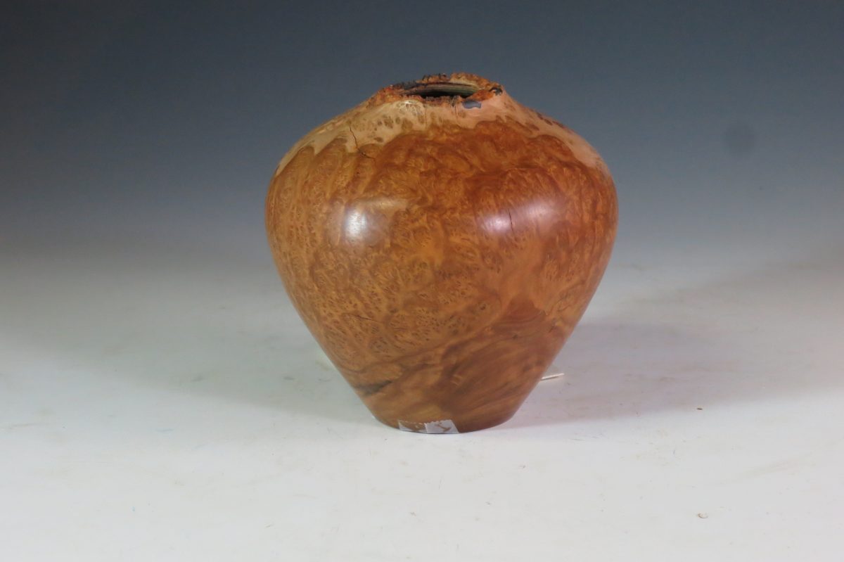 668-D1040 Australian burl wood vase