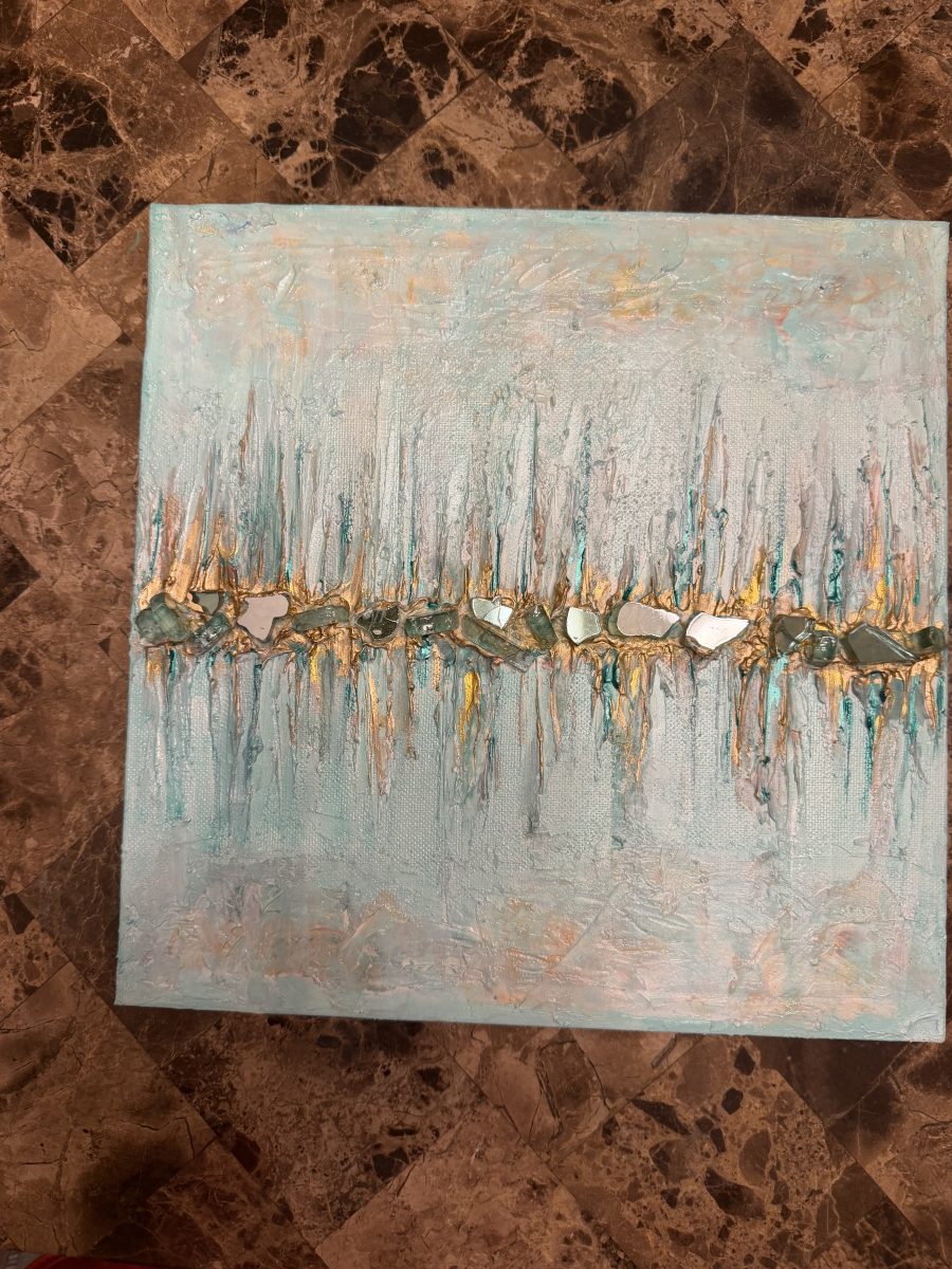 661 Textured Acrylic-Teal