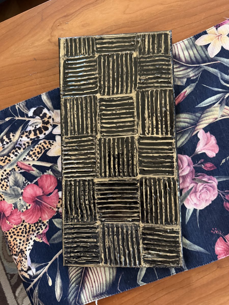 661 Black and Gold Texture Art