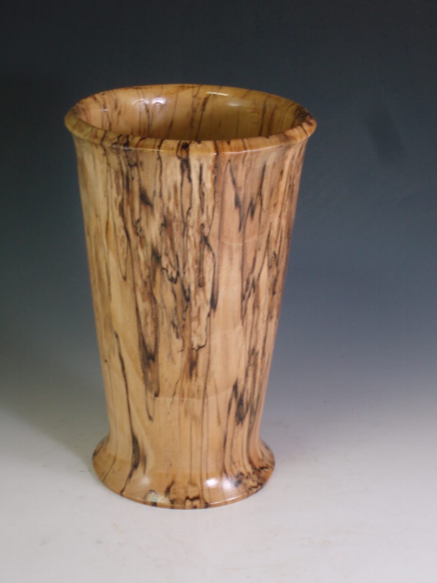 668 Spalted Magnolia flower vase