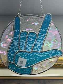 stained glass I love you